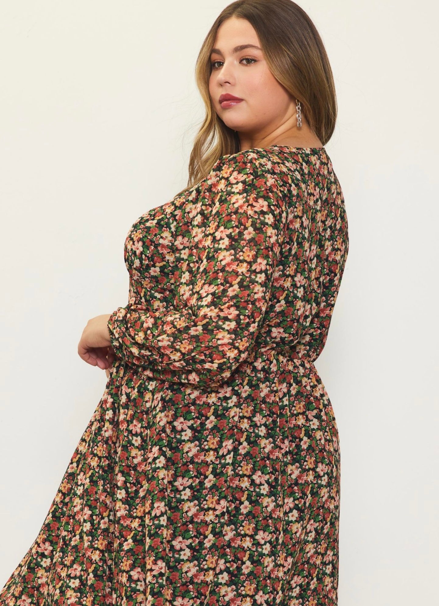 Floral print dress