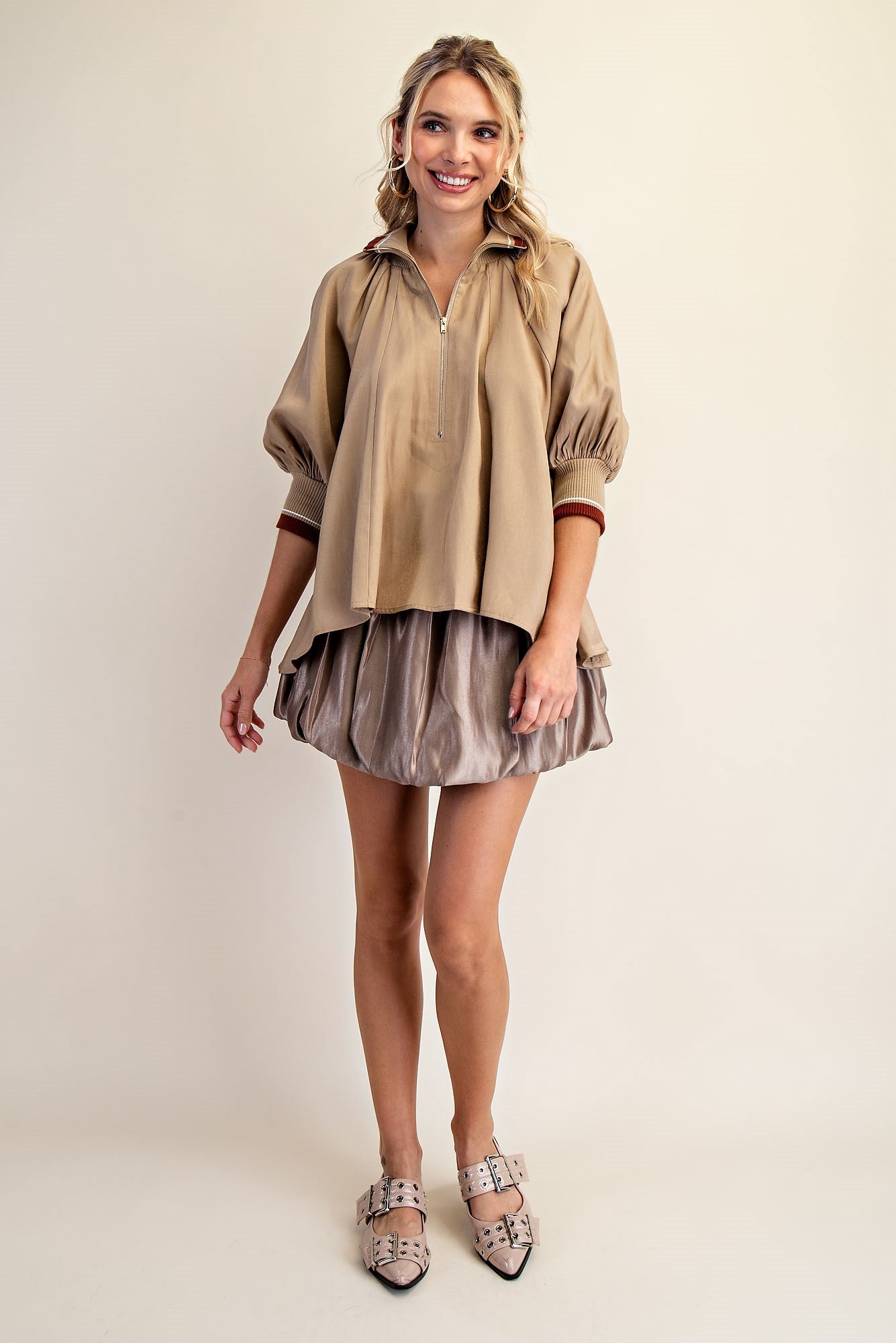 Mock Neck Top