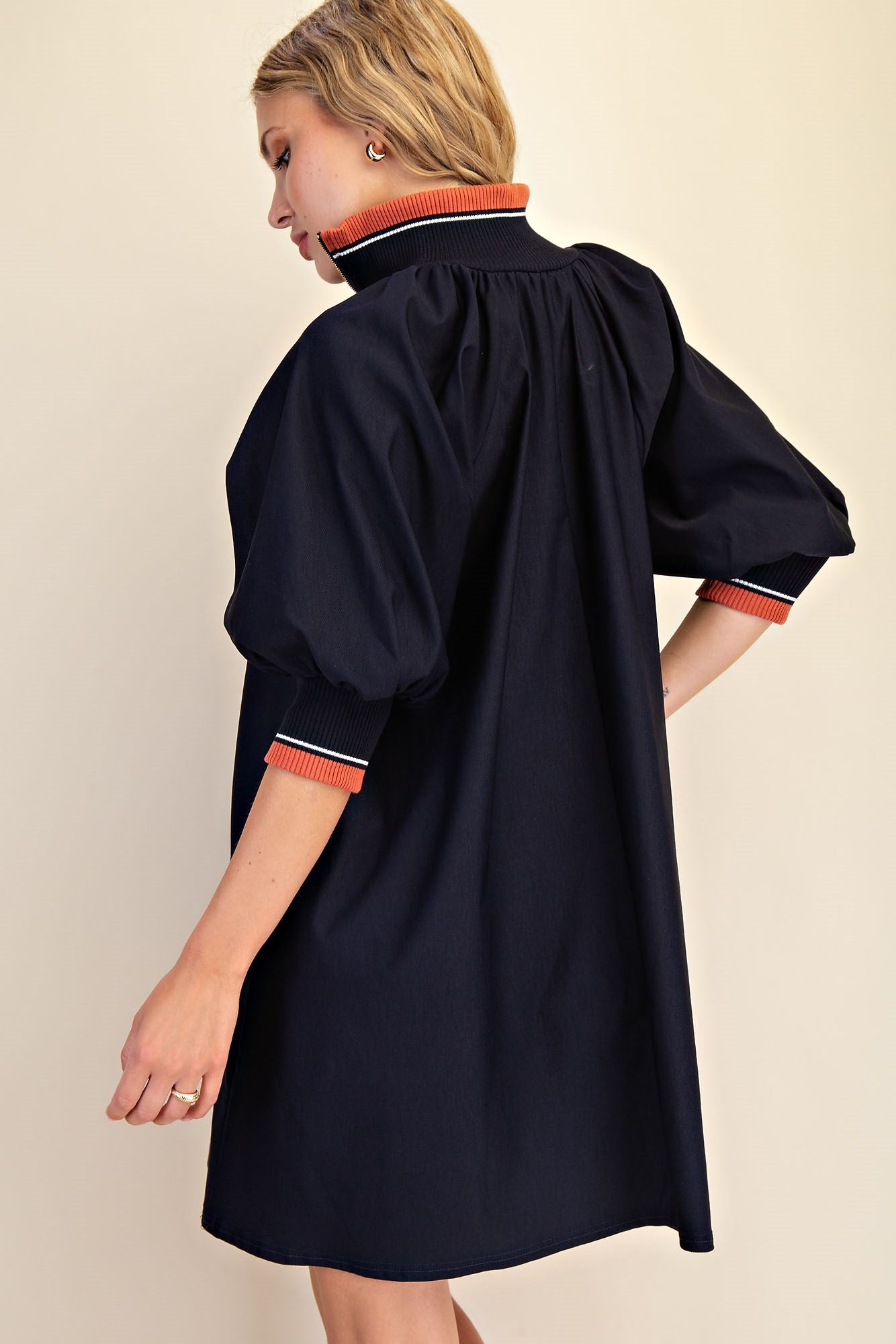 Mock Neck Dress