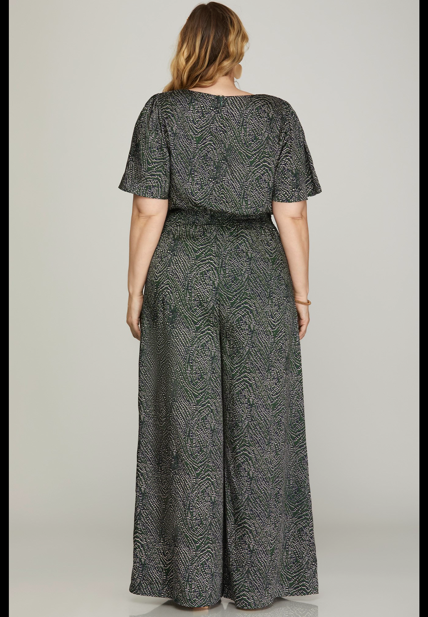 Emerald Whisper Wide-Leg Jumpsuit
