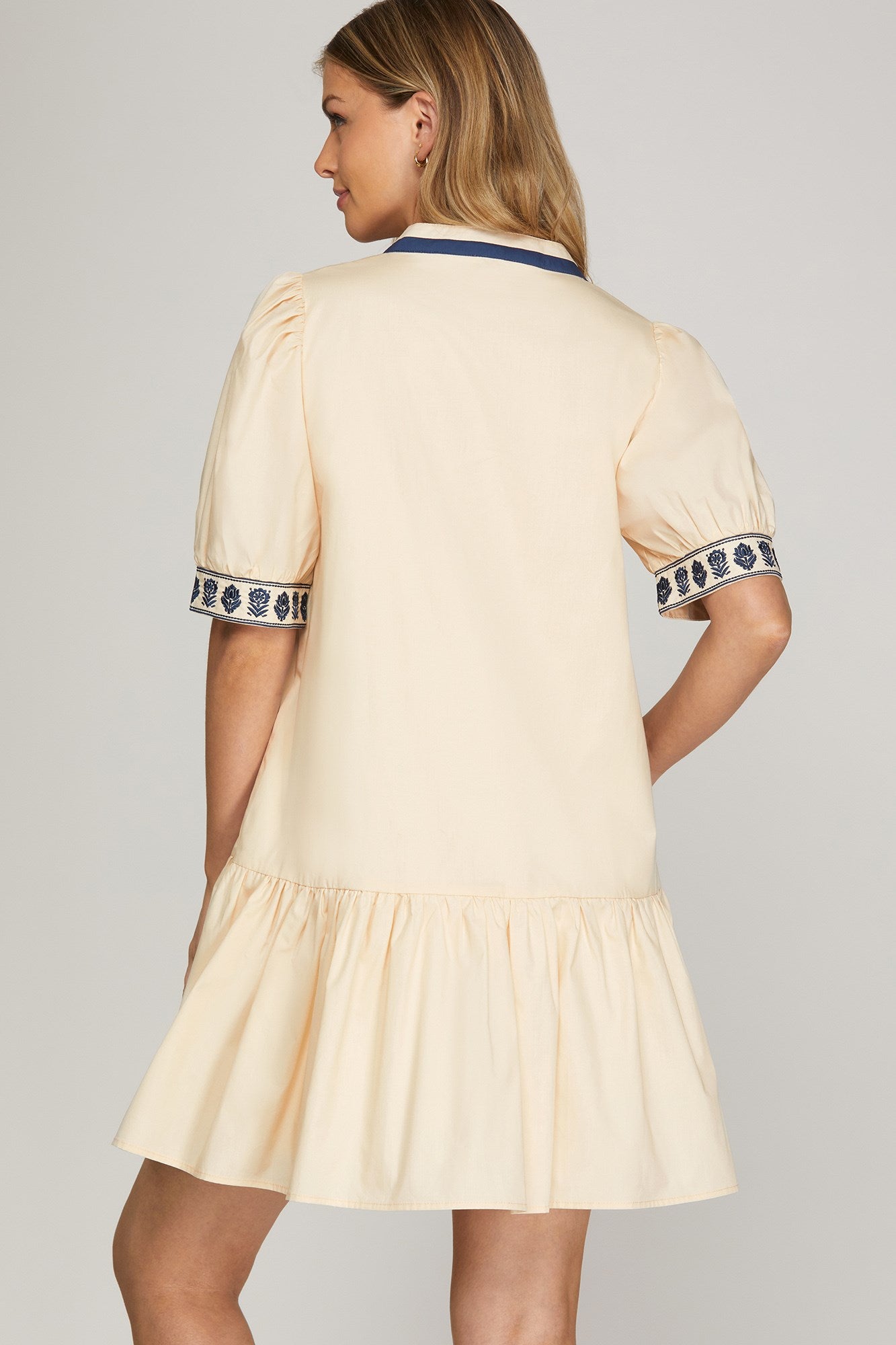 Embroidered Swing Dress