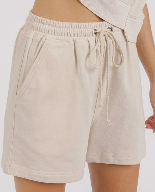 French Terry Crew Neck Top Set