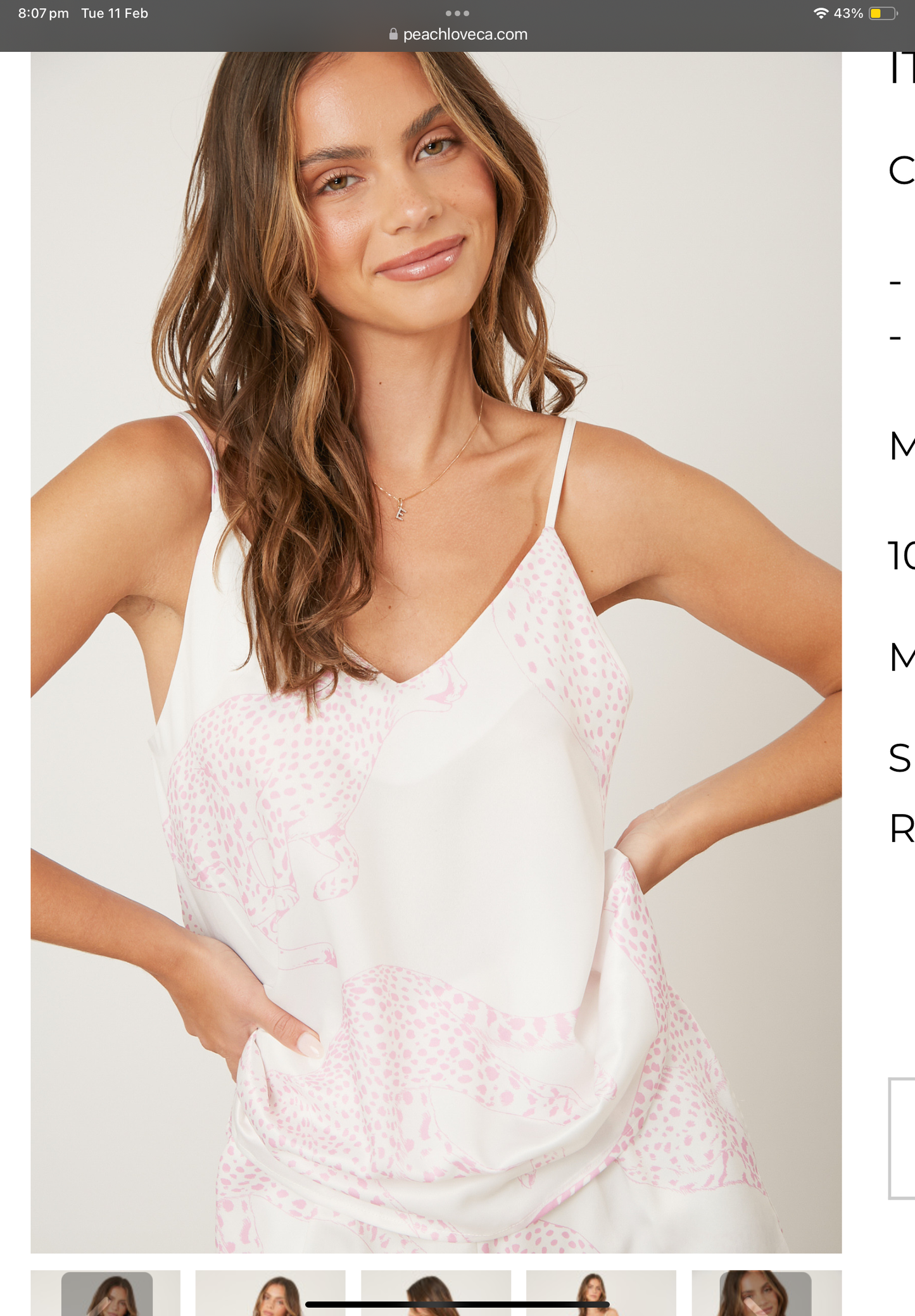 Cheetah print Cami