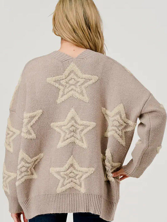Starry Dreams Oversized Cardigan