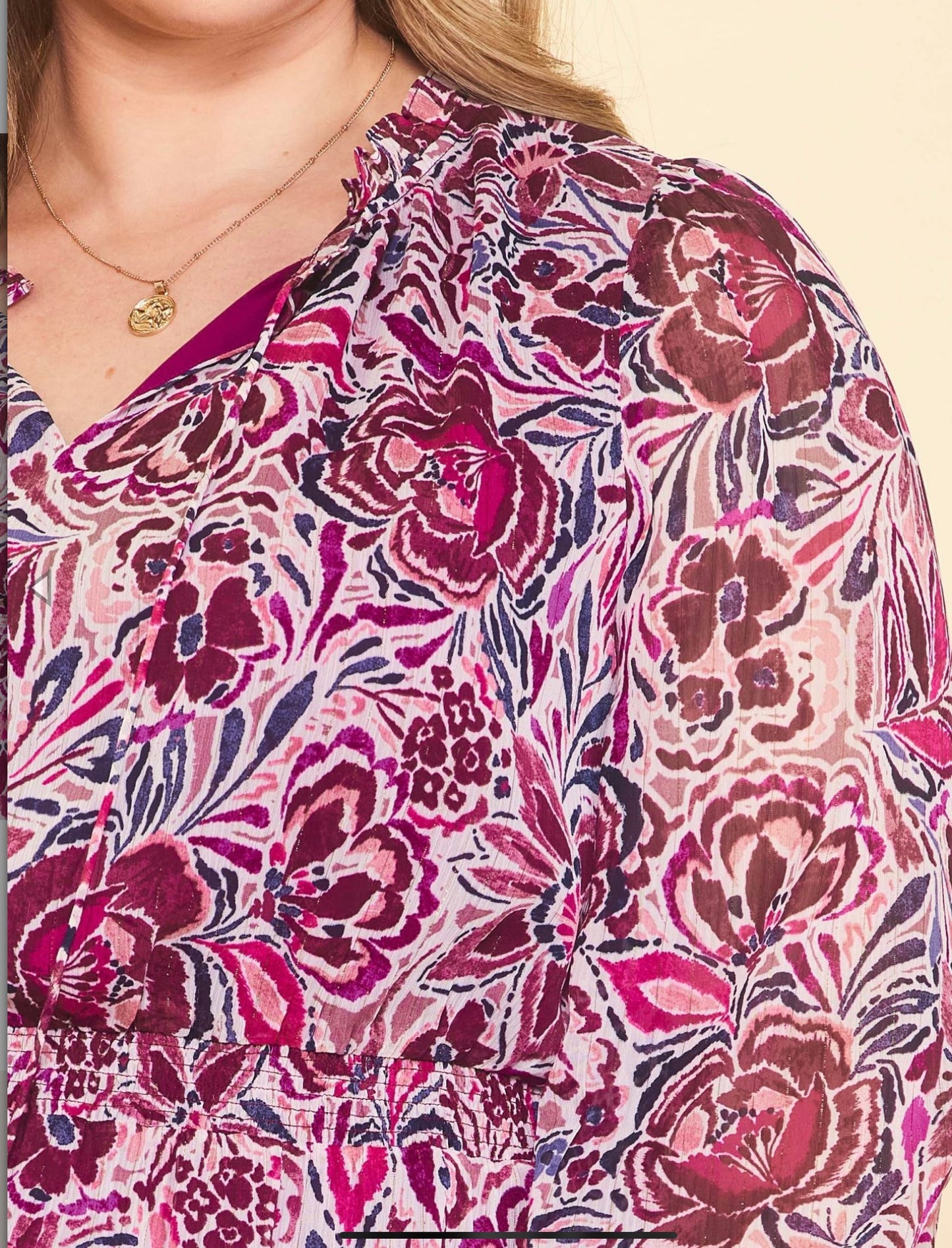 Orchid cream dress