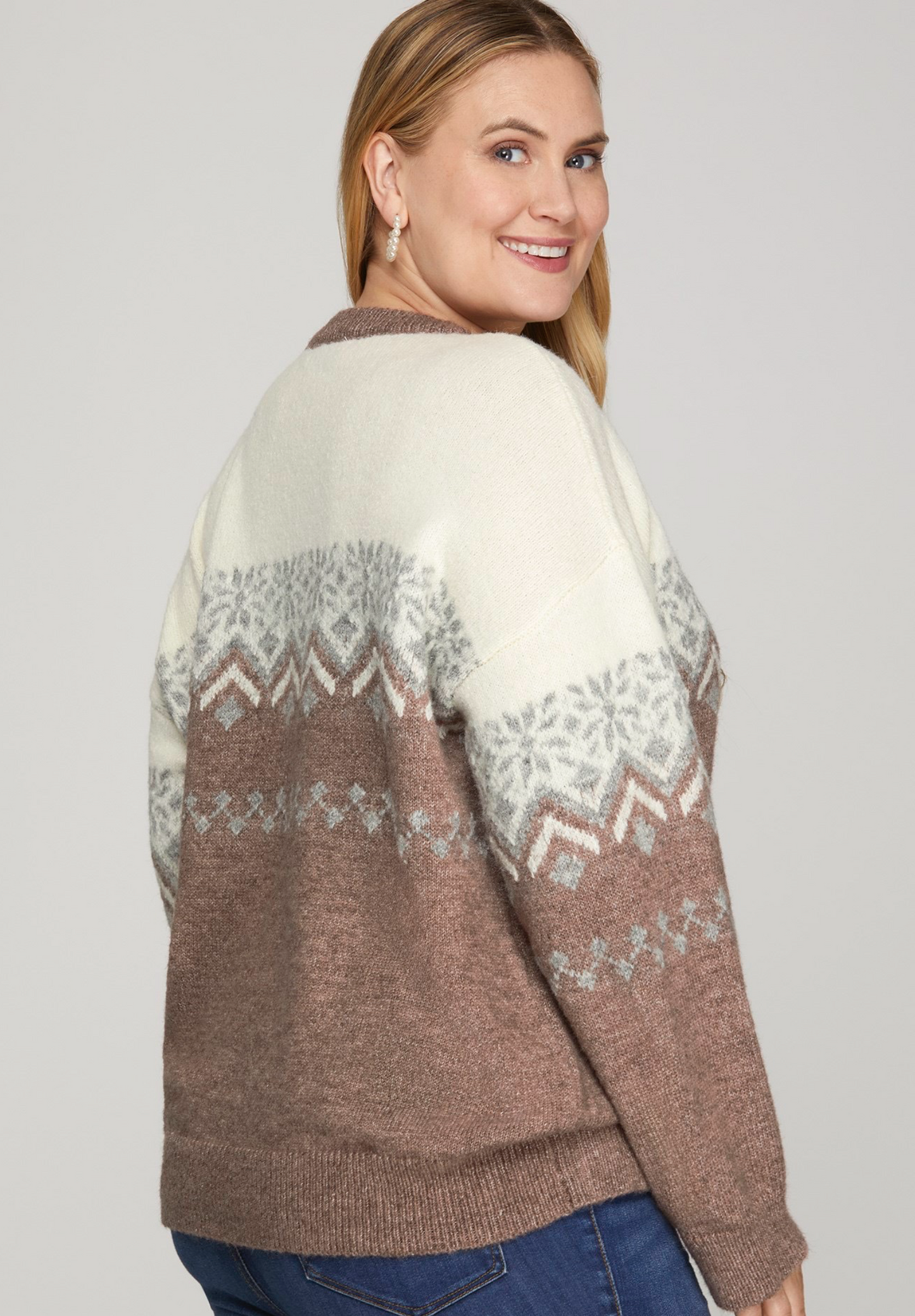 Plus Nordic Fair Isle Sweater