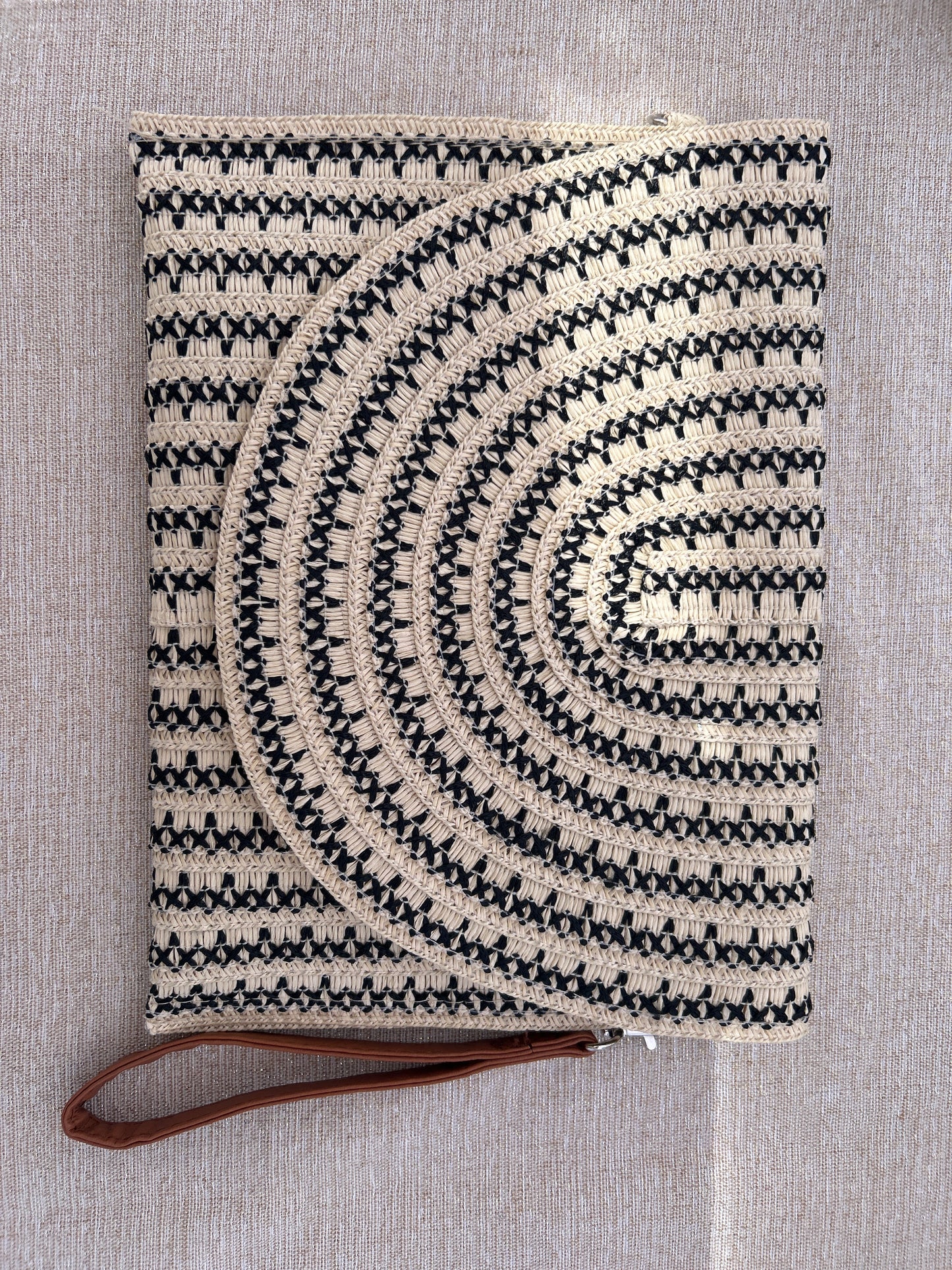 Raffia Straw Clutch Bag