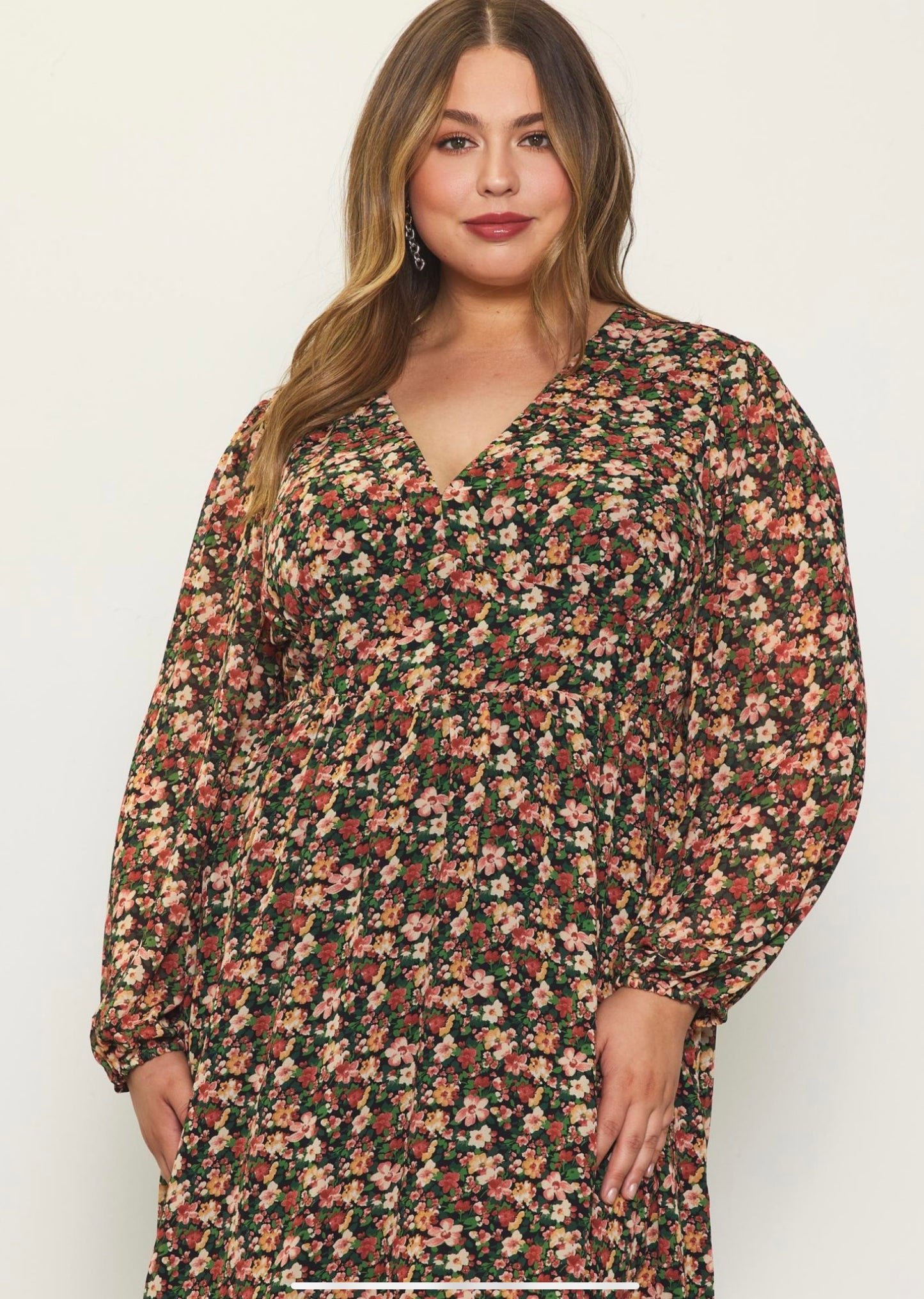 Floral print dress