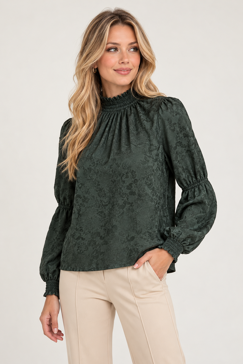 Evergreen Romance Blouse