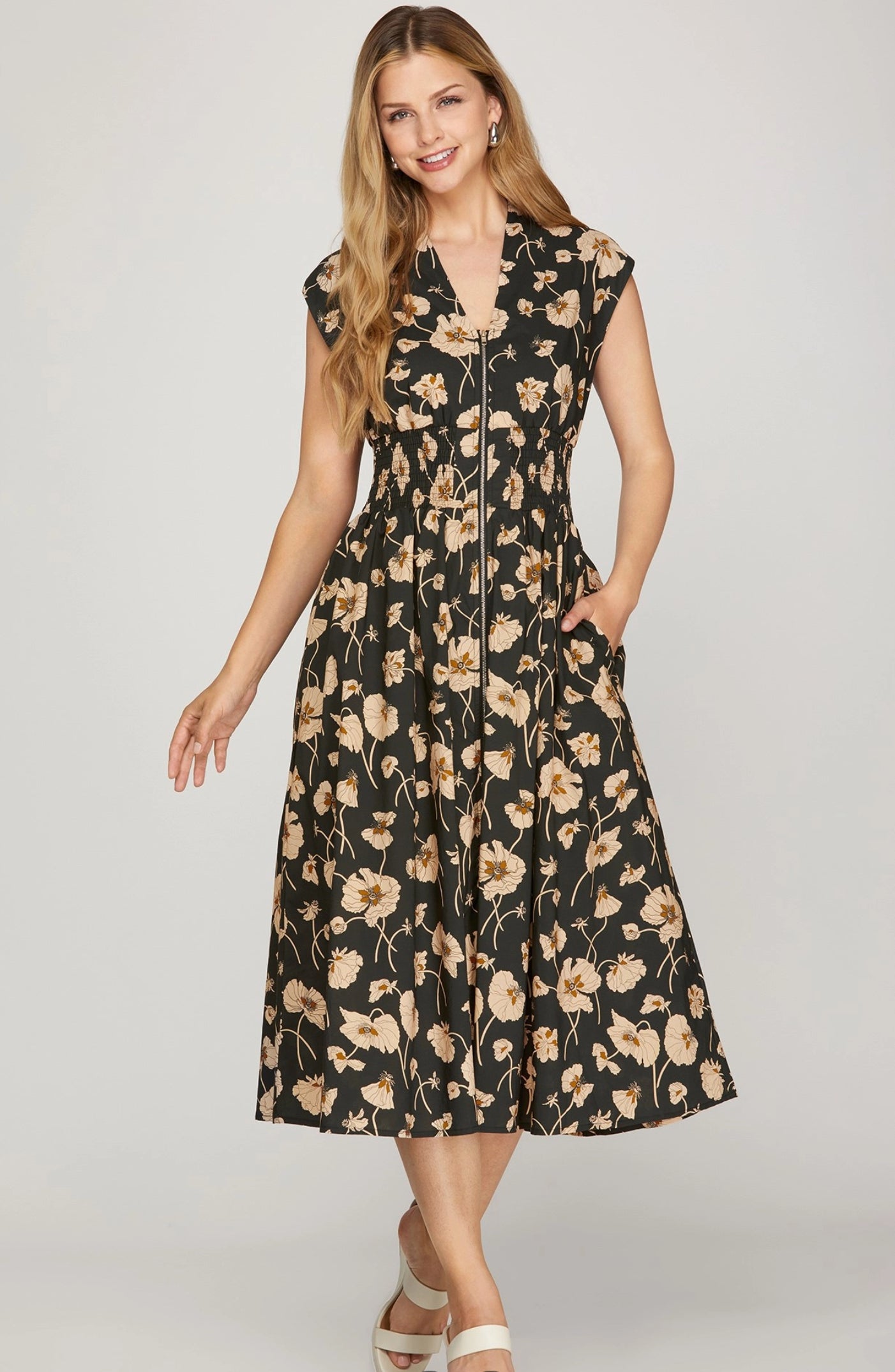 Midnight Bloom dress Plus