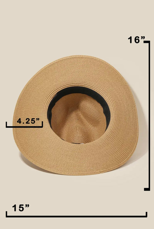 Snakeskin Band Straw Hat
