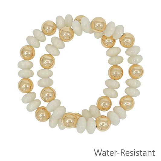 Pearl Stacking Bracelet Set