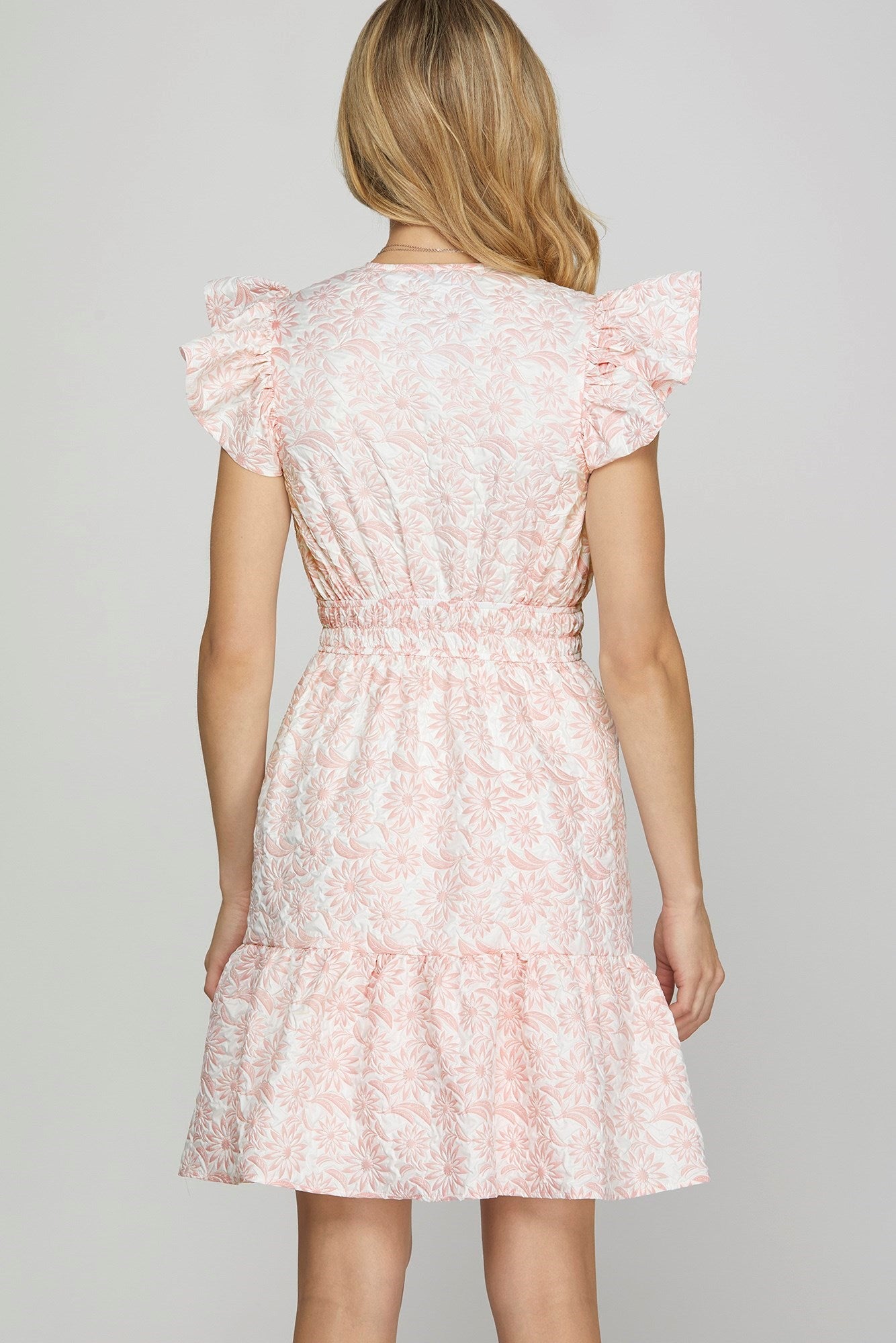 Ruffle Sleeve Dress