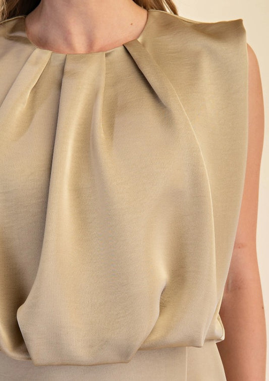 Sleeveless Round Neck Romper