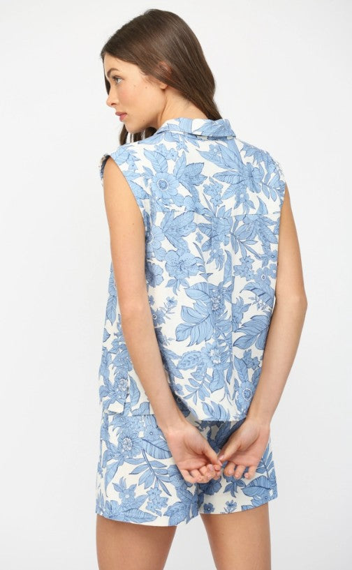 ๐ Bluebell Breeze Lounge Top