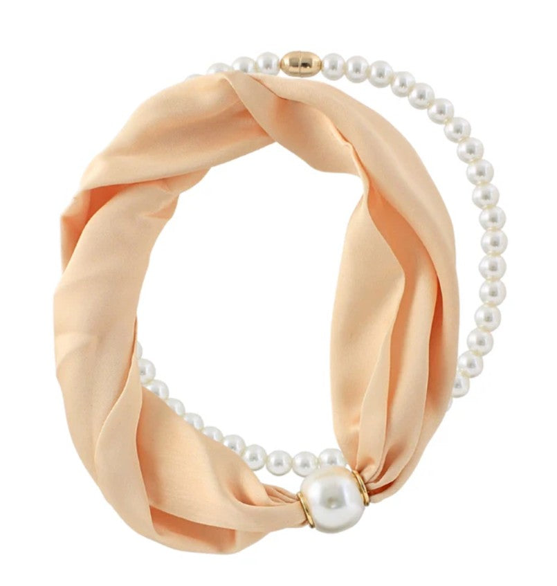 Pearl Bliss Scarf Necklace