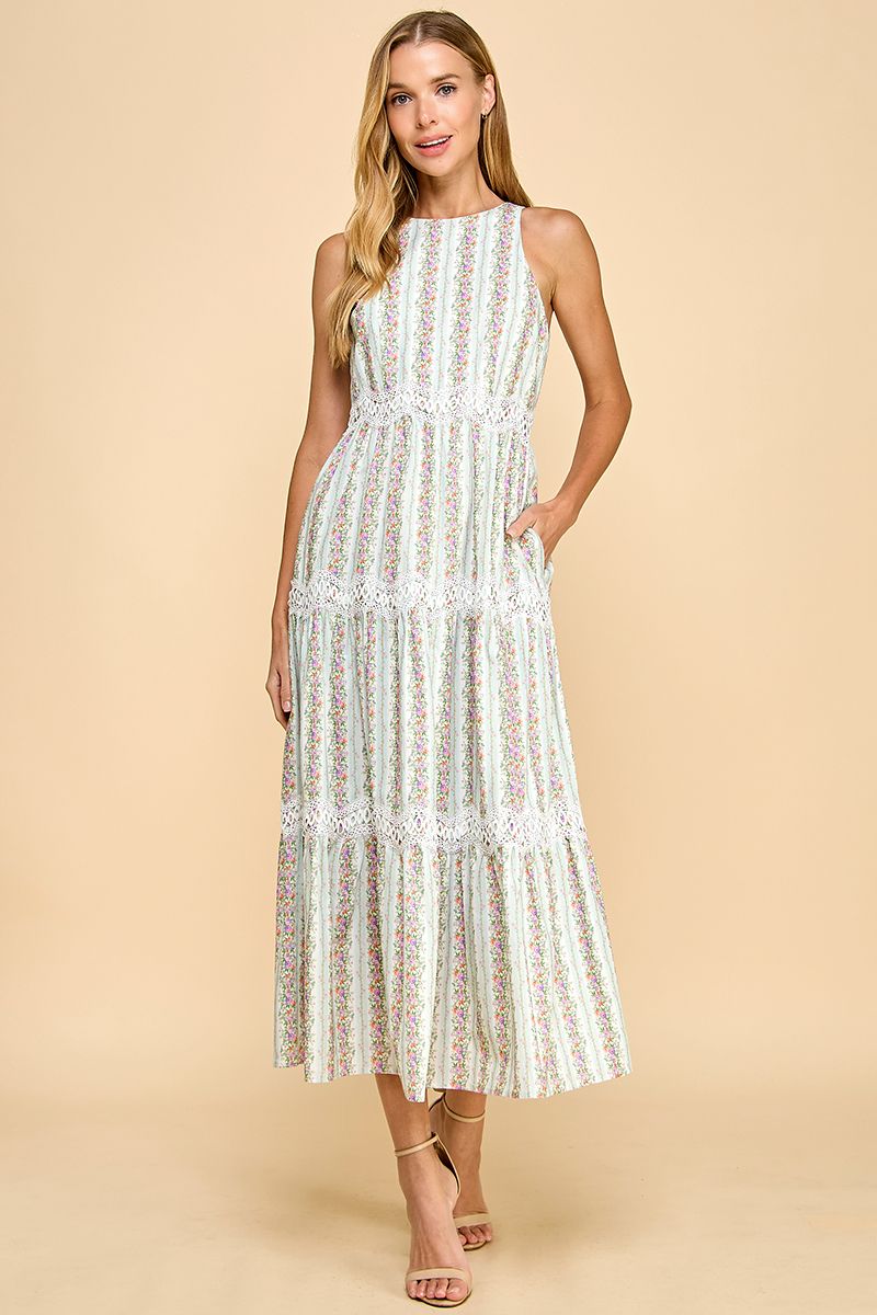 Sleeveless midi dress