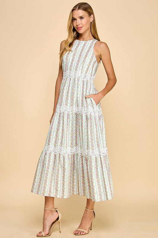 Sleeveless midi dress