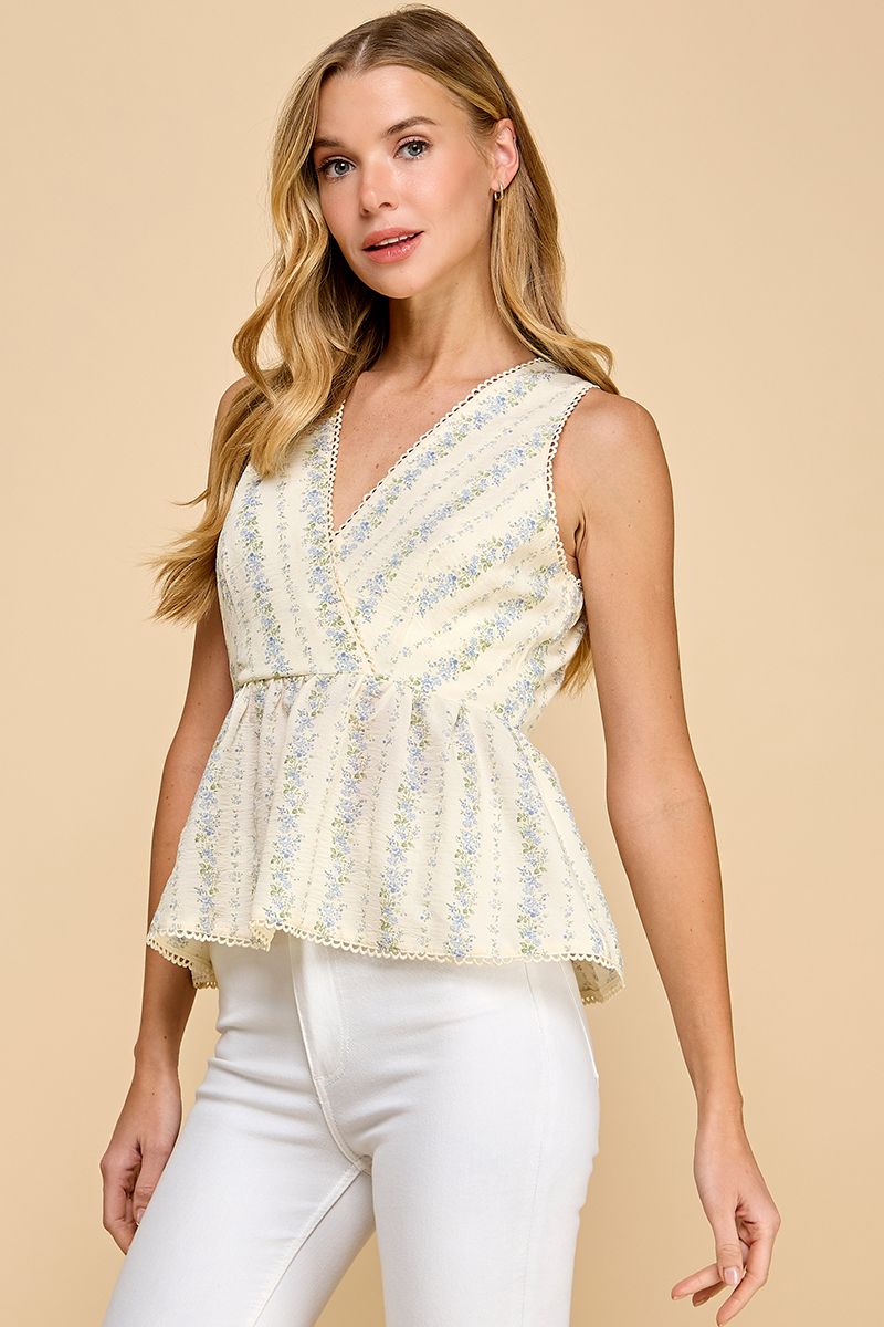 Floral Peplum Top