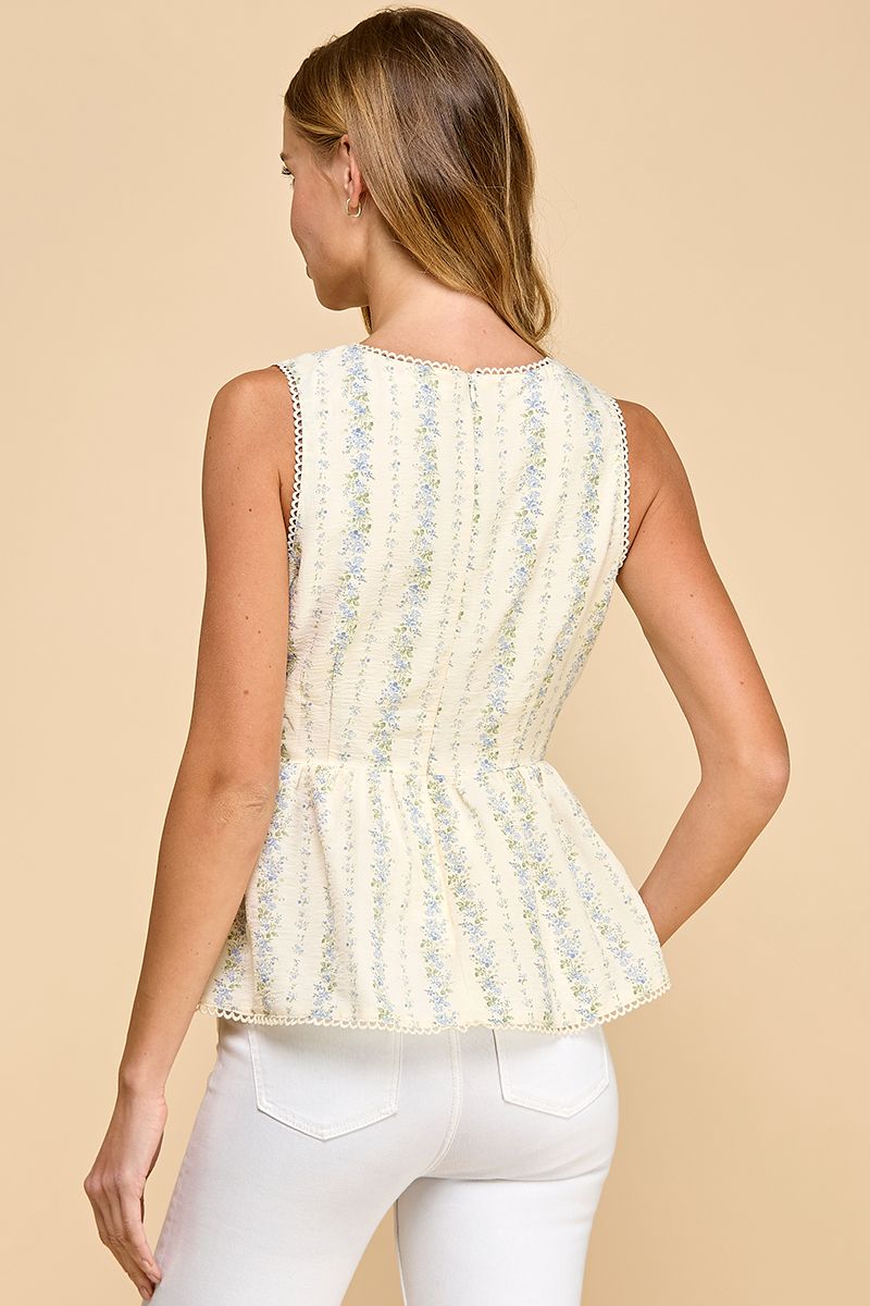 Floral Peplum Top