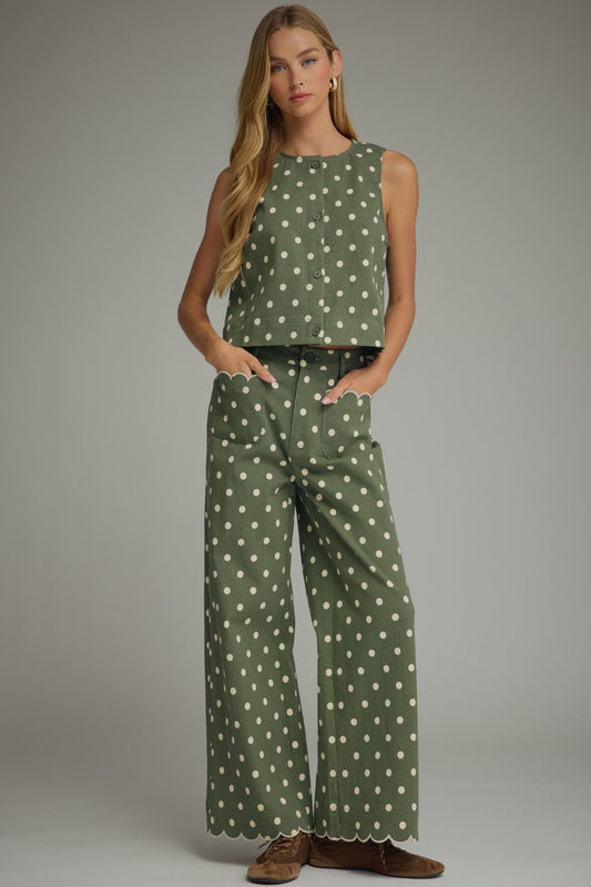 Olive You Dot Pants