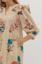 Floral Boho Midi Dress