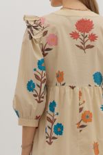 Floral Boho Midi Dress