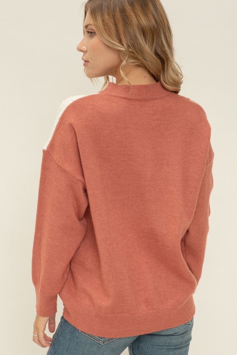 Rust Mix Color Sweater