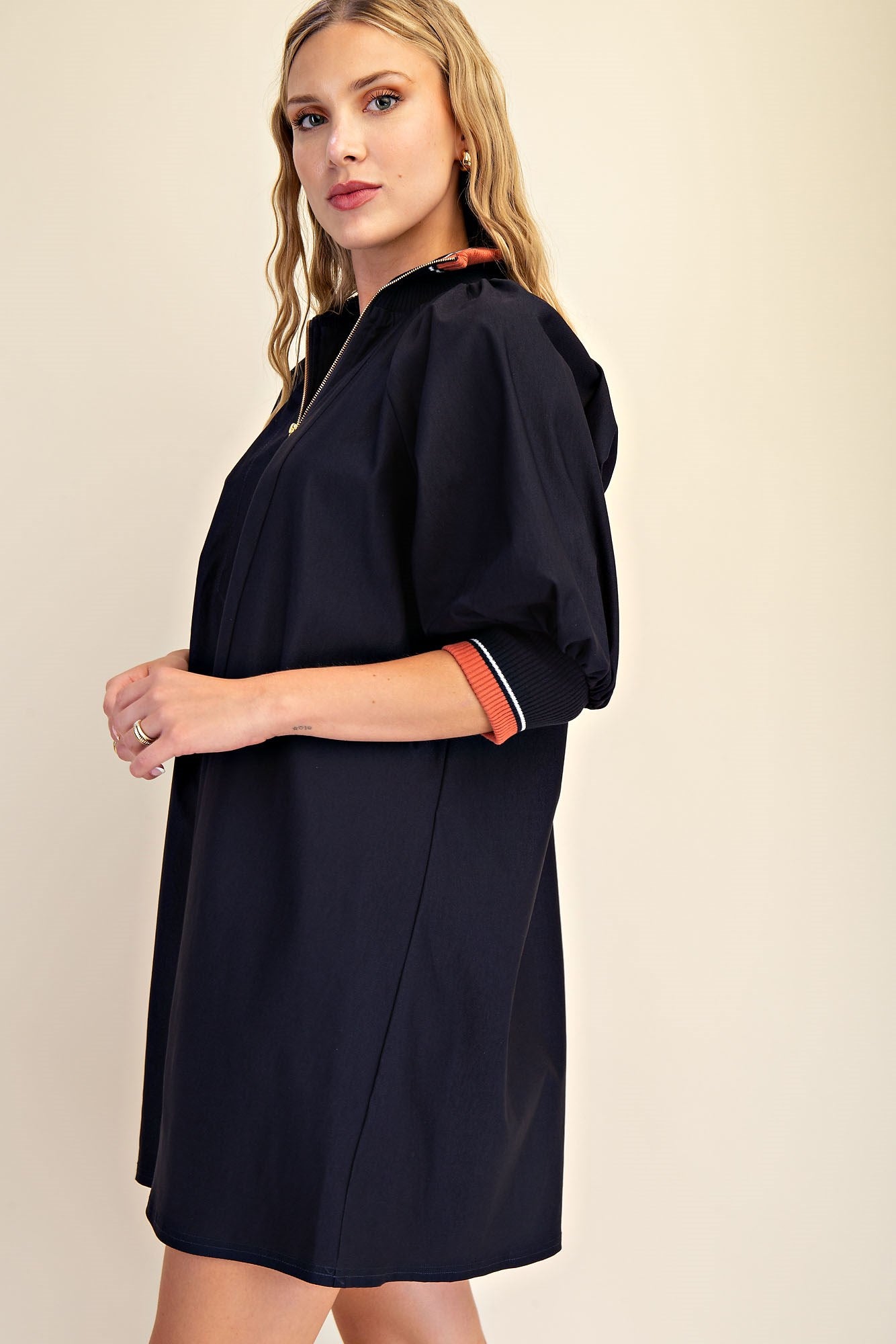 Mock Neck Dress