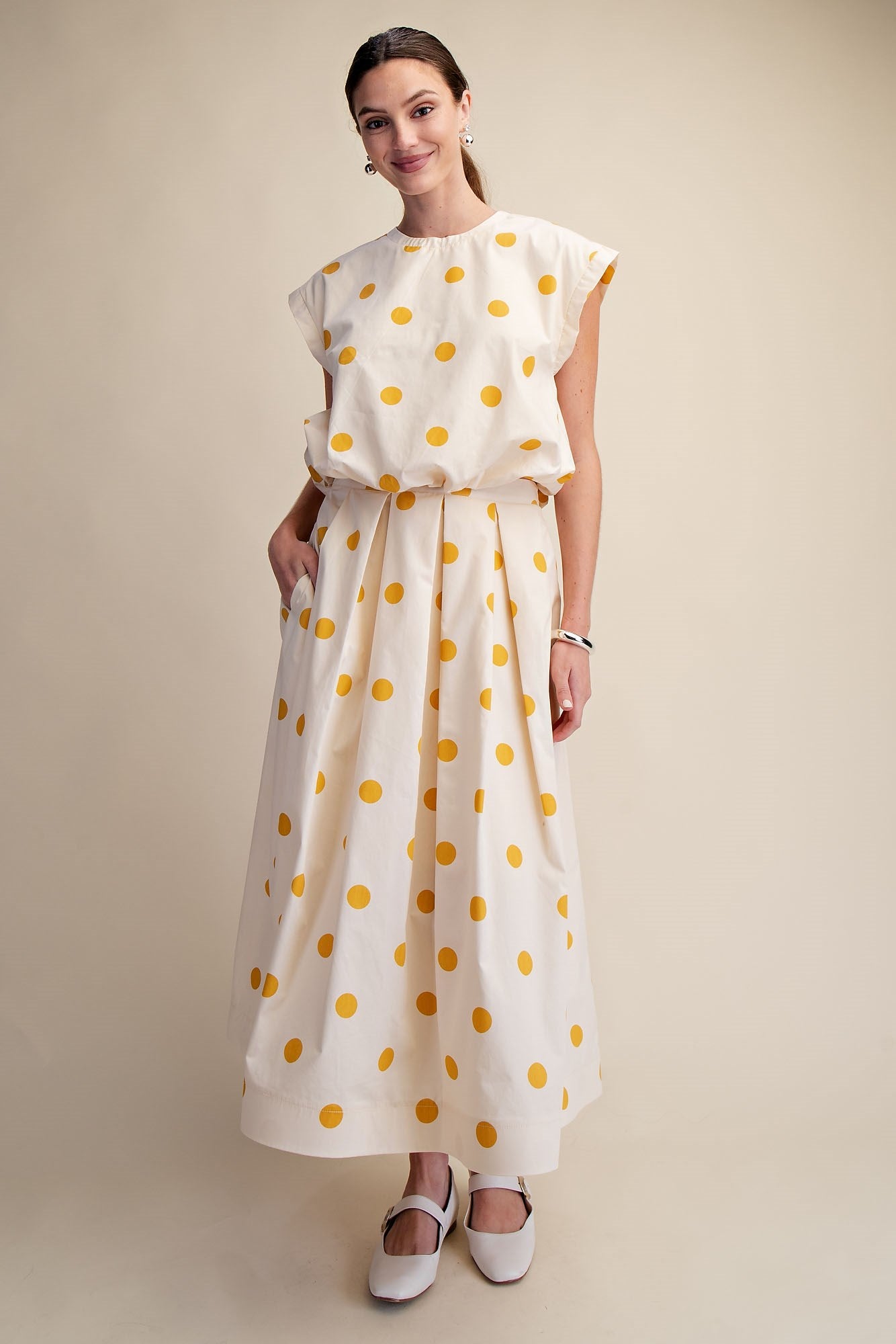 Sunlit Stroll Polka Dot Set