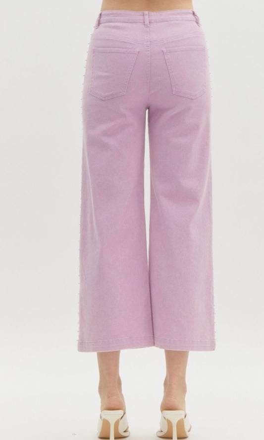 Pearl detail Jeans