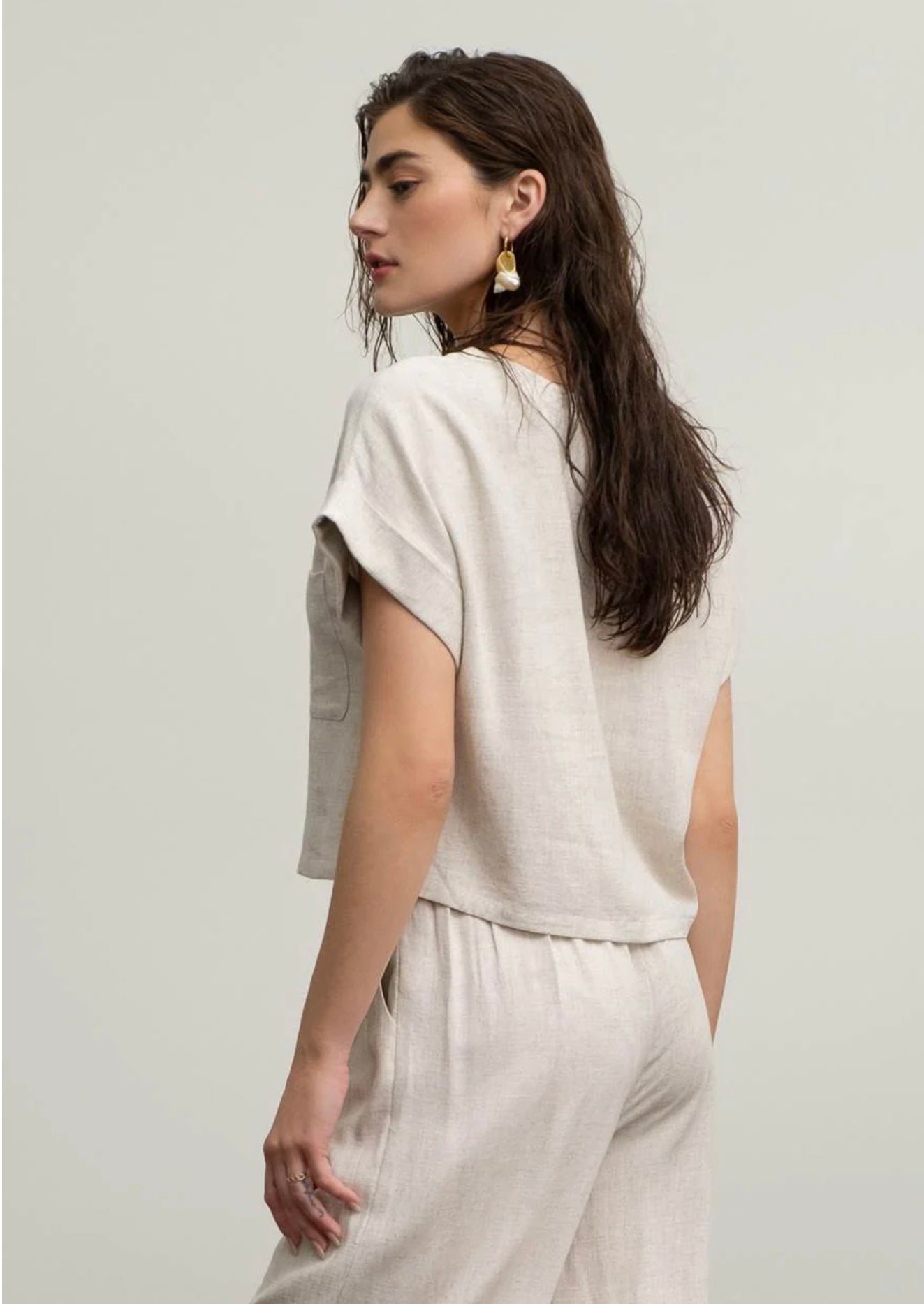 Short Fold linen  Shirt