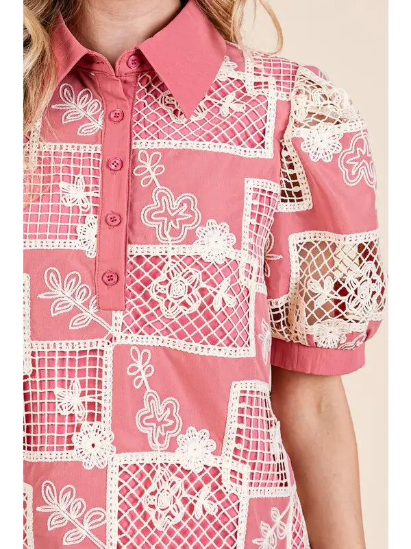 Floral Embroidered Set