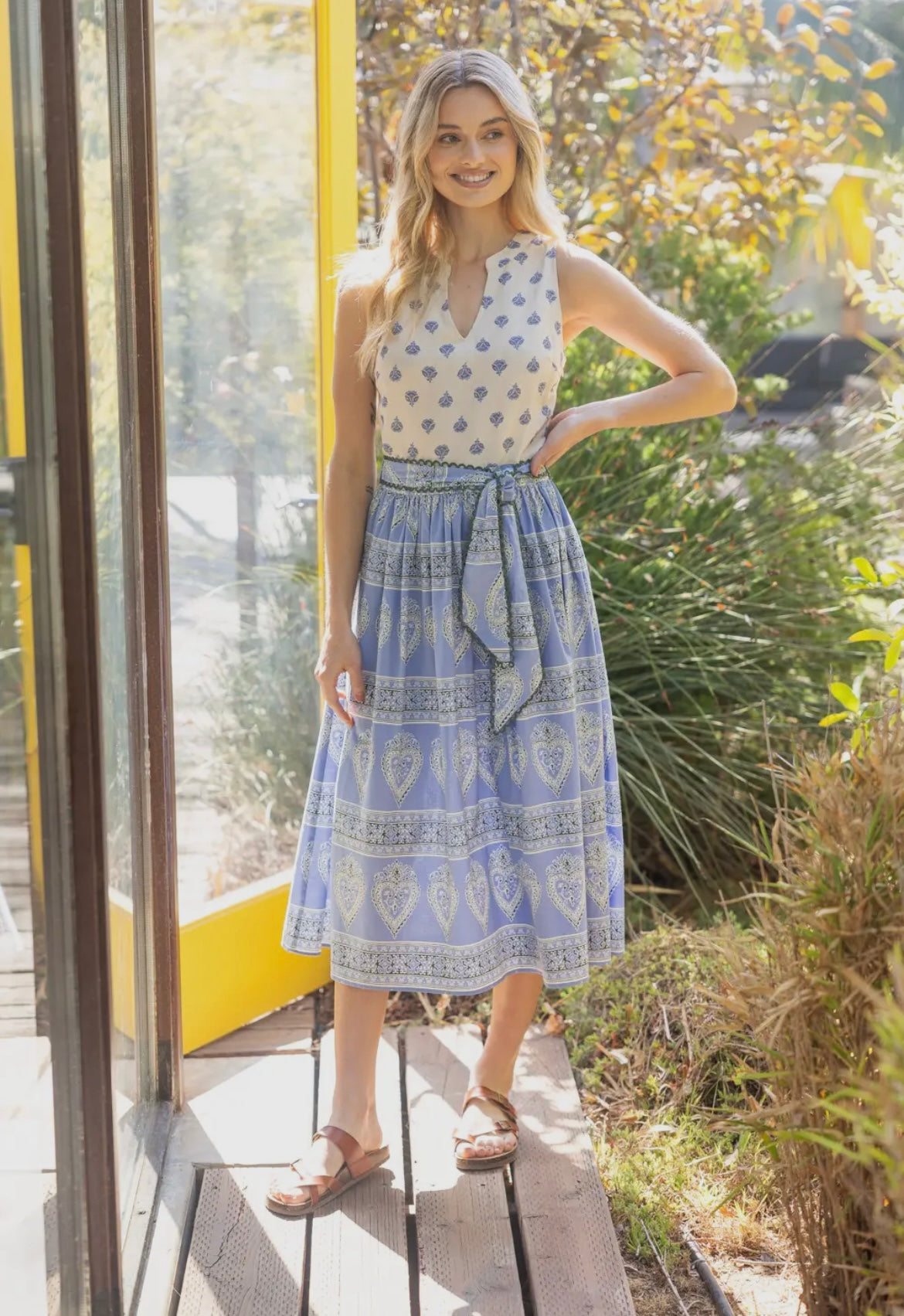 Mixed print dress