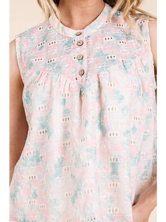 Pastel Printed Two-Piece Set