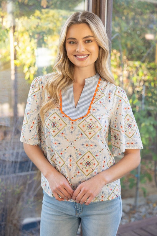 Sweet Magnolia Garden Top