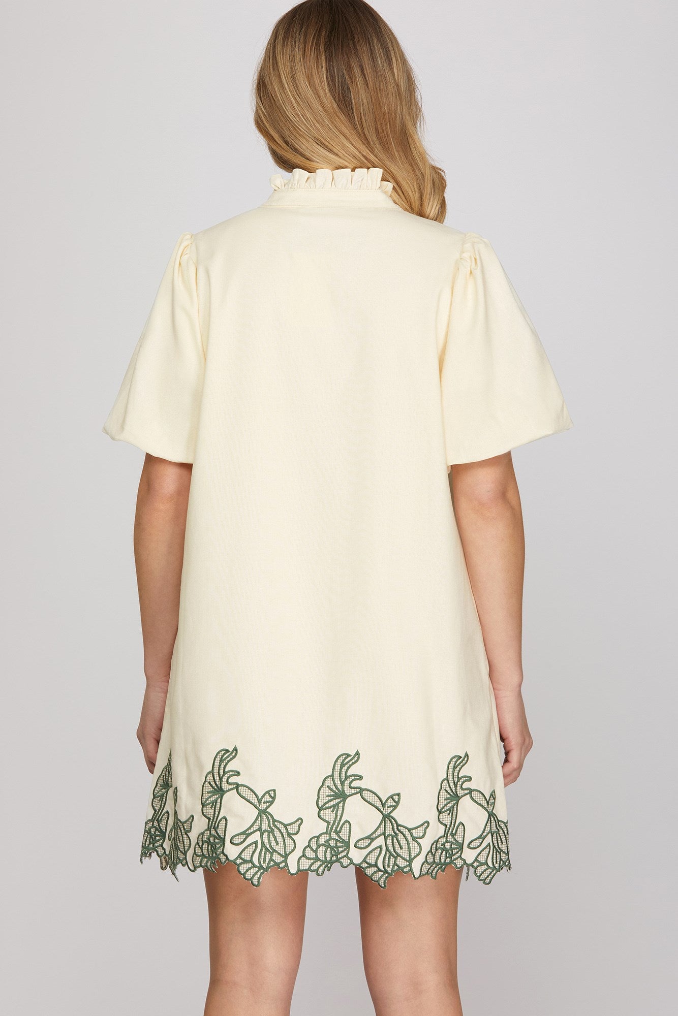 Garden Stroll Embroidered Dress