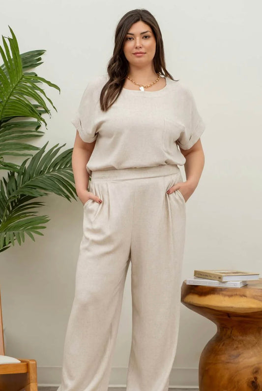 High Waist Linen Pants