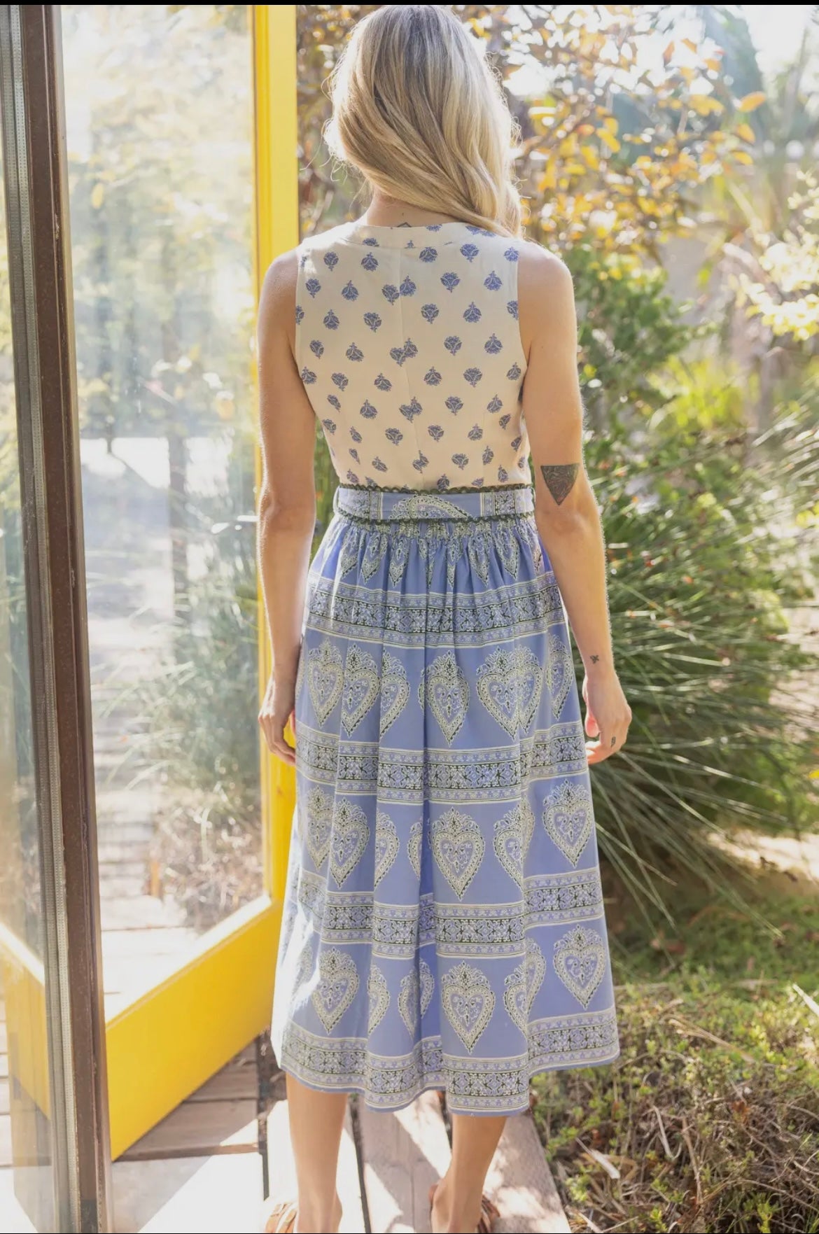 Mixed print dress