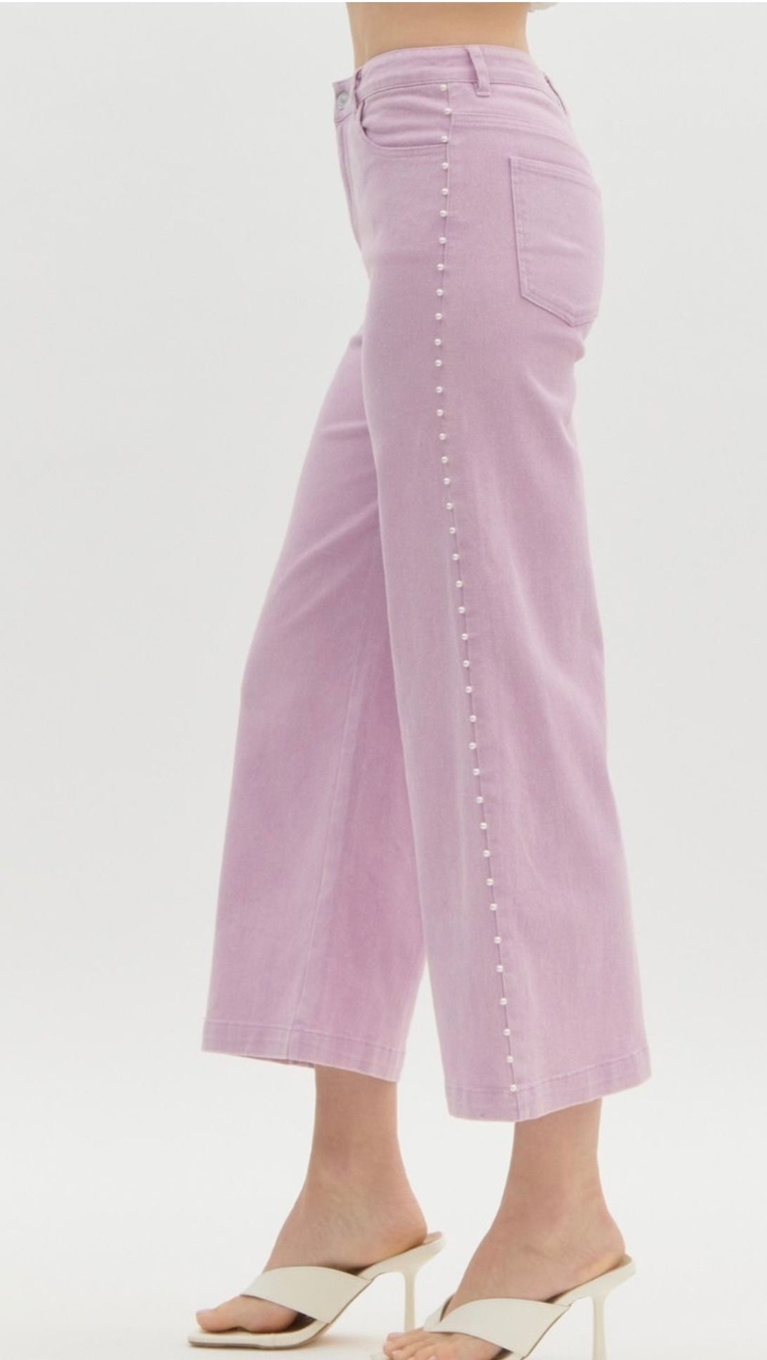 Pearl detail Jeans