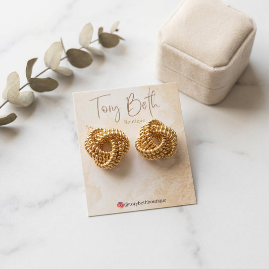 Big knott earrings