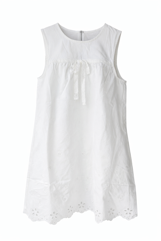 White Denim Dress
