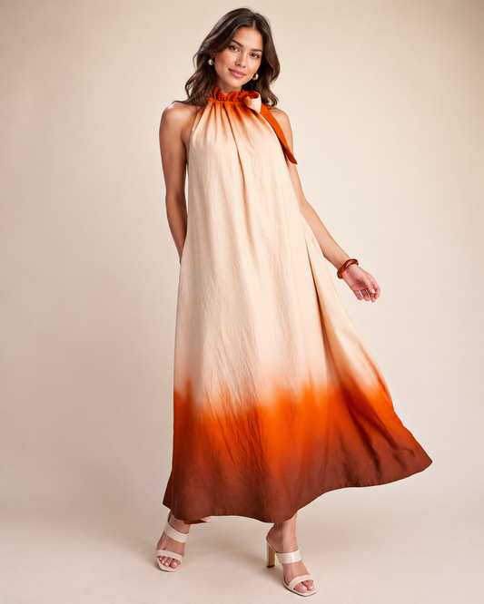 The Sunset Ember Maxi Dress