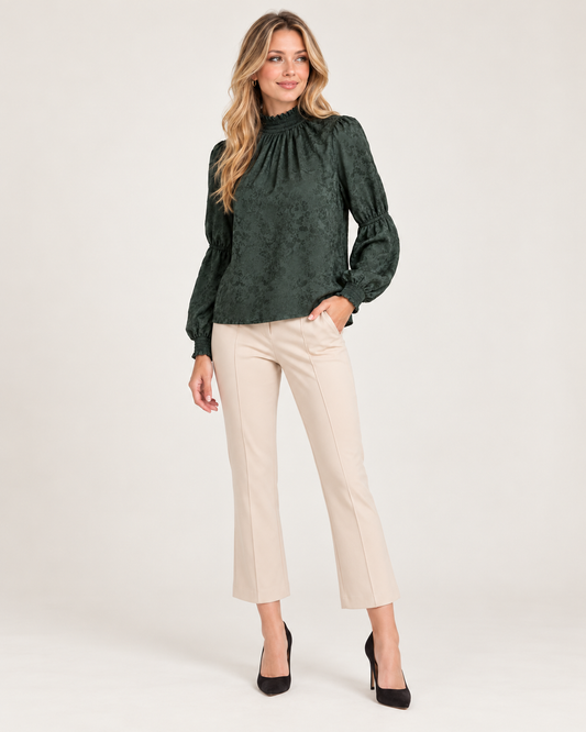 Evergreen Romance Blouse