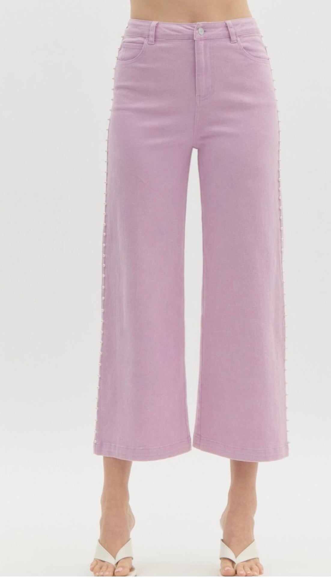 Pearl detail Jeans