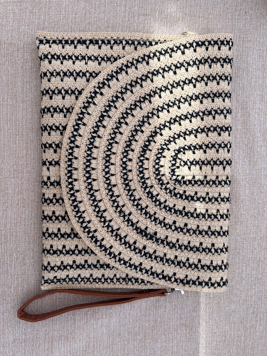 Raffia Straw Clutch Bag