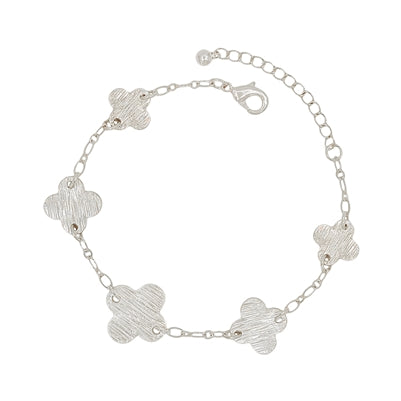 Silver charm bracelet