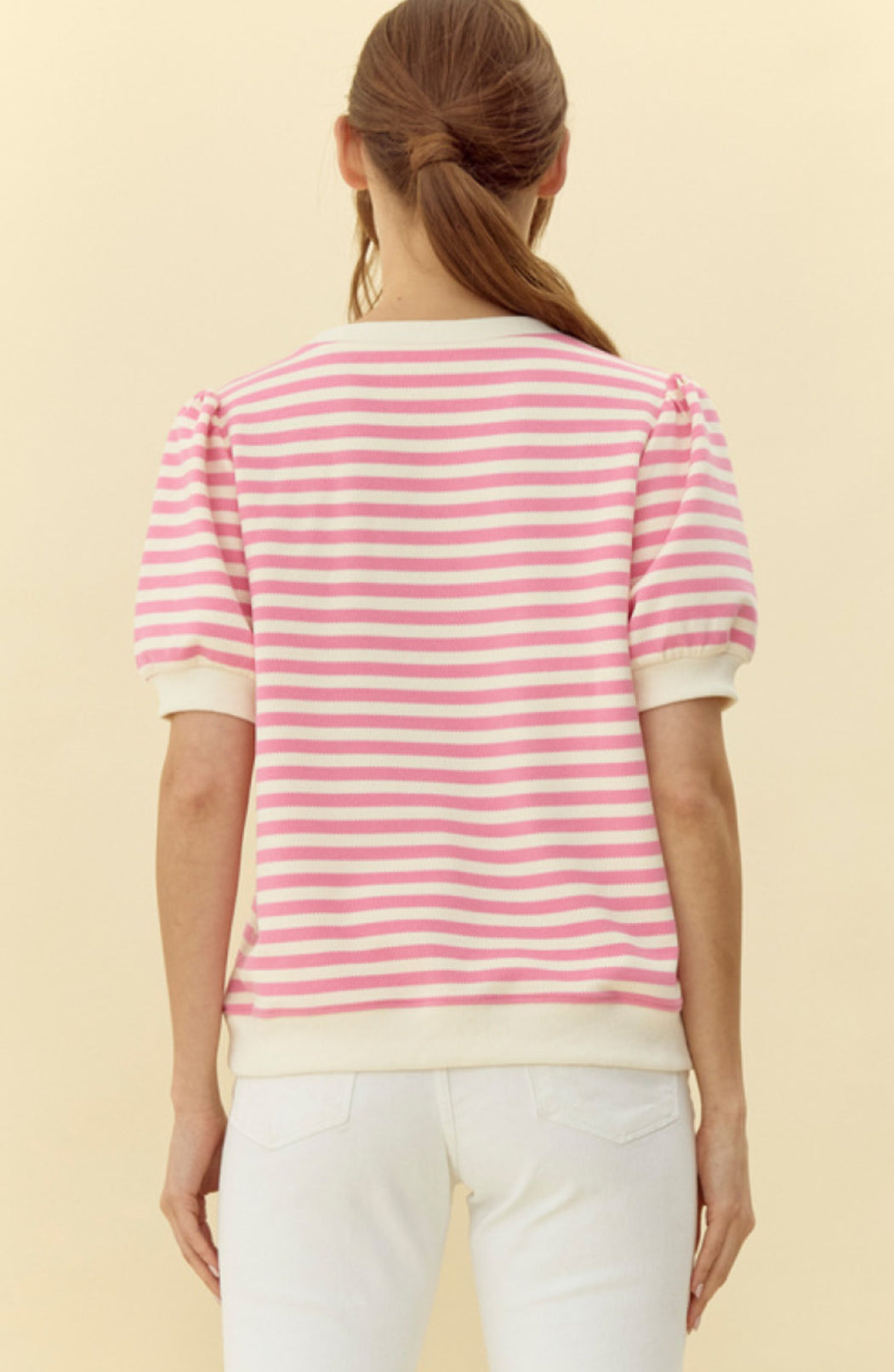 Pink stripes shirt