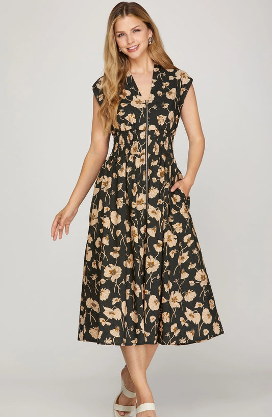 Midnight Bloom dress Plus