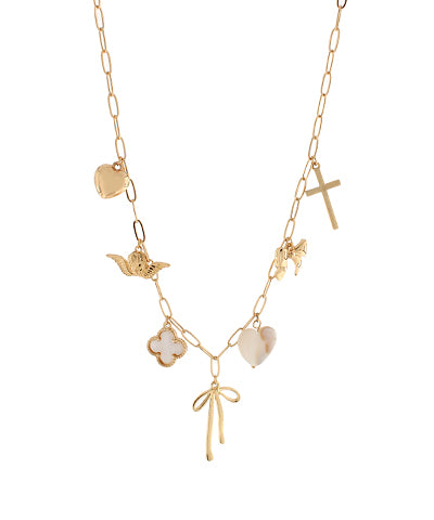 Grace Notes Paperclip Charm Necklace